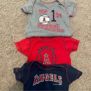 Angels Baseball Onesies